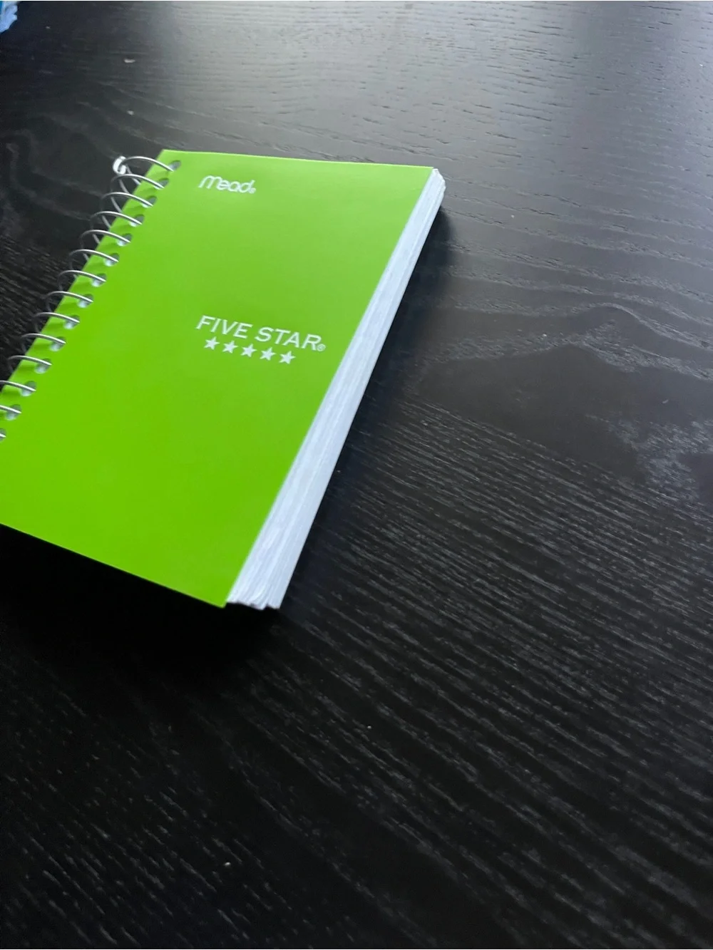 Mead Five Star Lime Green Small Spiral Notebook College Ruled 200 Sheets 5.5x3.5